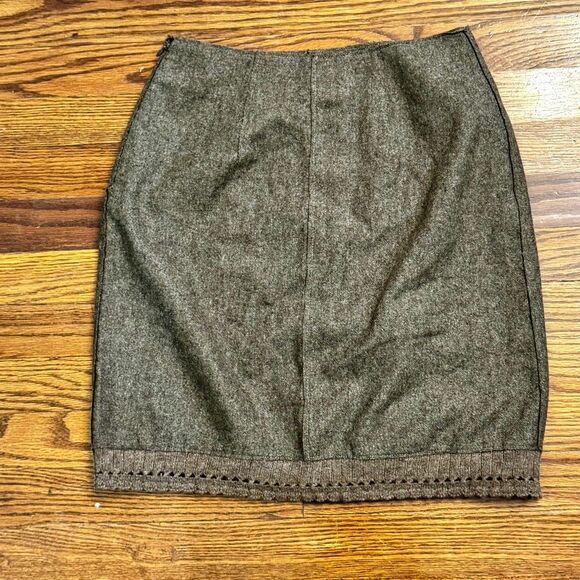 Philosophy by Alberta Ferreti Brown Wool Skirt. - Picture 3 of 8